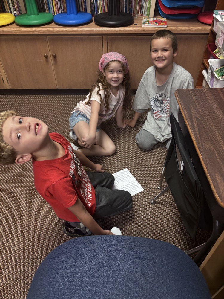 playing a fun game to learn new things about our classroom friends