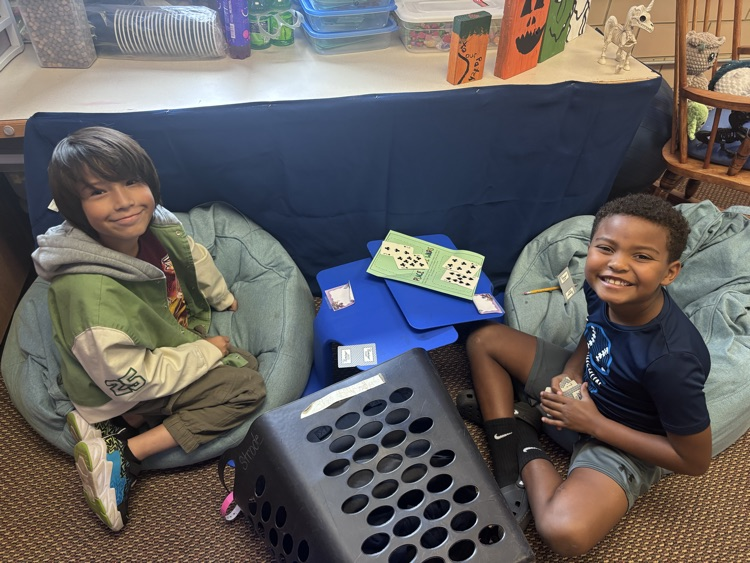 The kid’s practiced their place values by playing place value war.  These kids are doing great at having fun while learning!