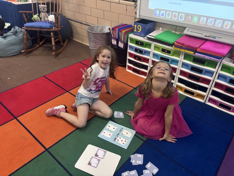The kid’s practiced their place values by playing place value war.  These kids are doing great at having fun while learning!