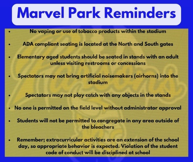 marvel park reminders
