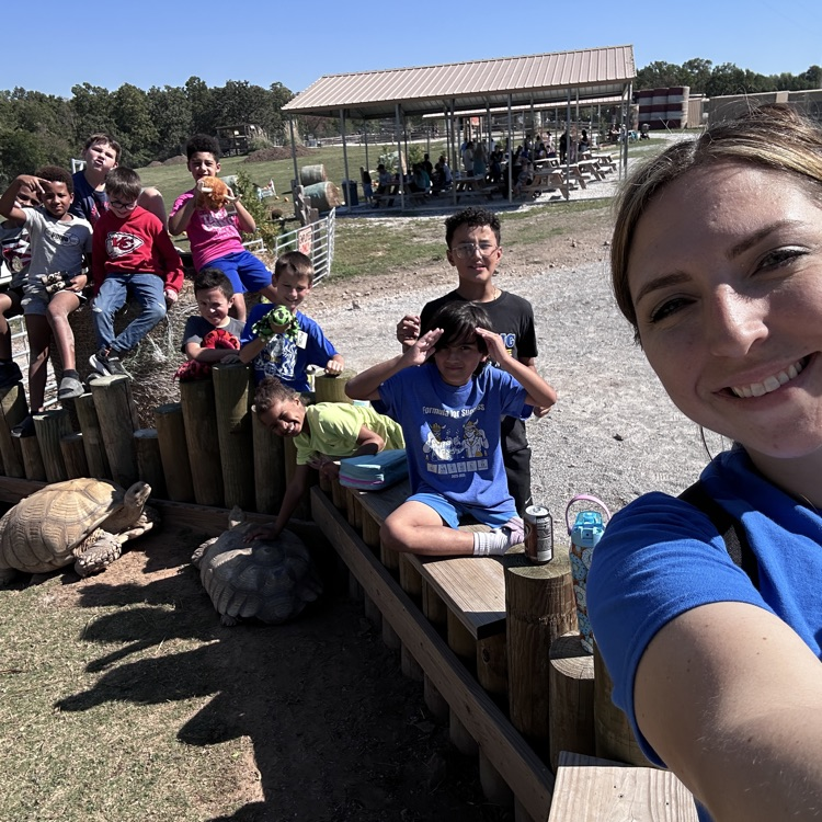 seeing and petting the turtles 