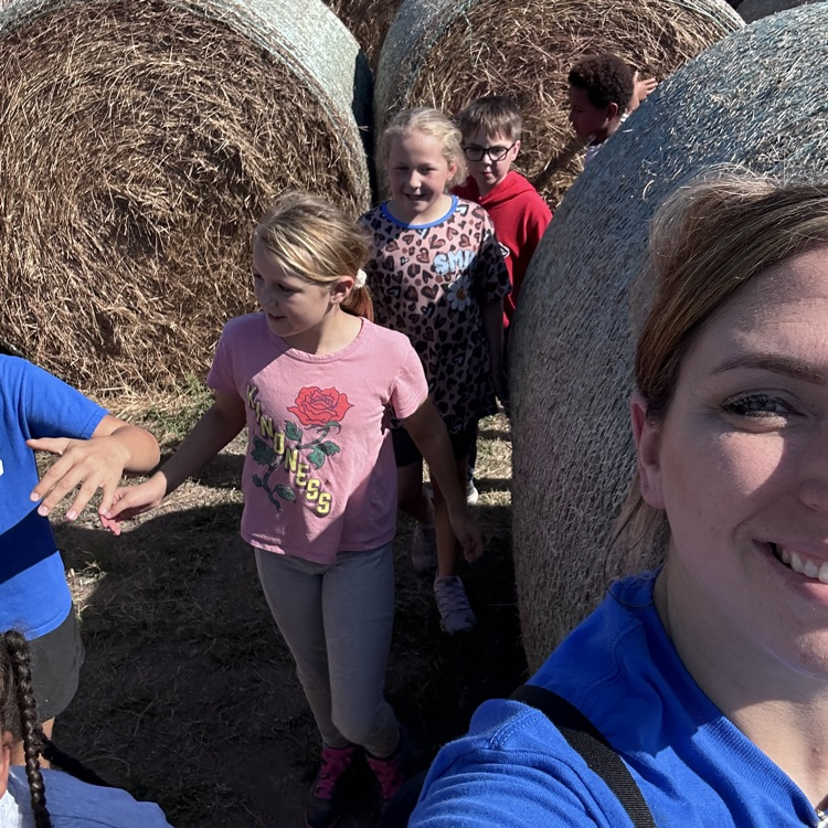 hay maze fun! 