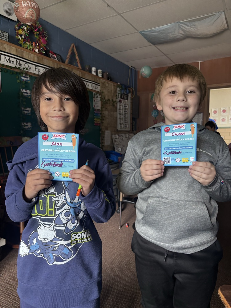 They have made their AR goal for October!  Way to go. Keep working hard to reach your goals!!