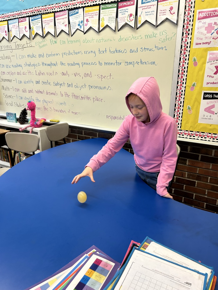 testing out eggs