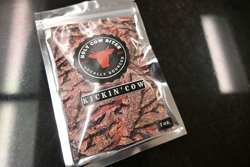 A package of Holy Cow Bites students designed.