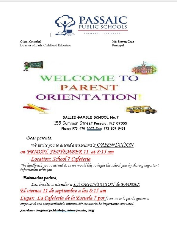 Parent Orientation Flyer 9-11-26