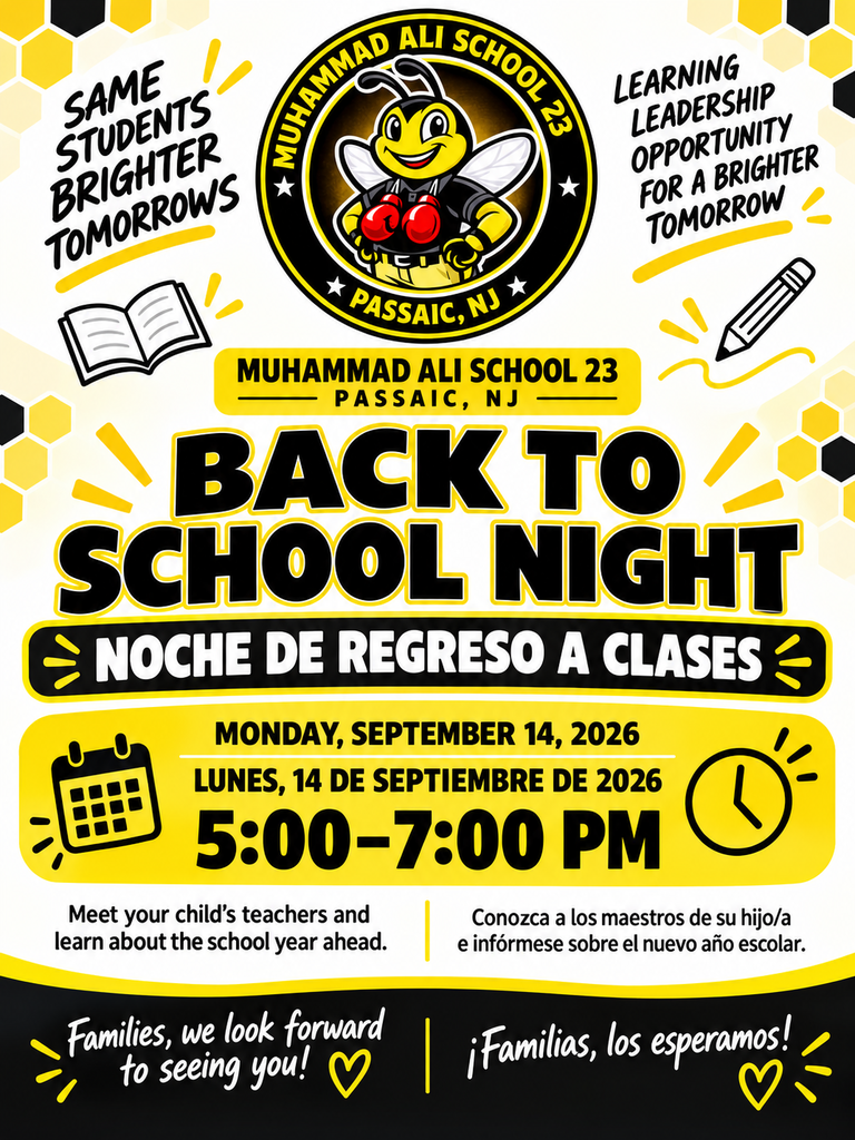 Muhammad Ali Back to School Flyer 9/14 5-7