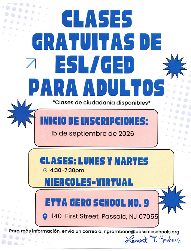 PHS Free ESL/GED Classes for Adults