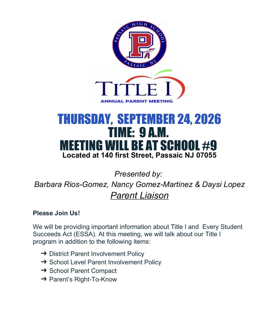 Title I & ESSA Parent Meeting