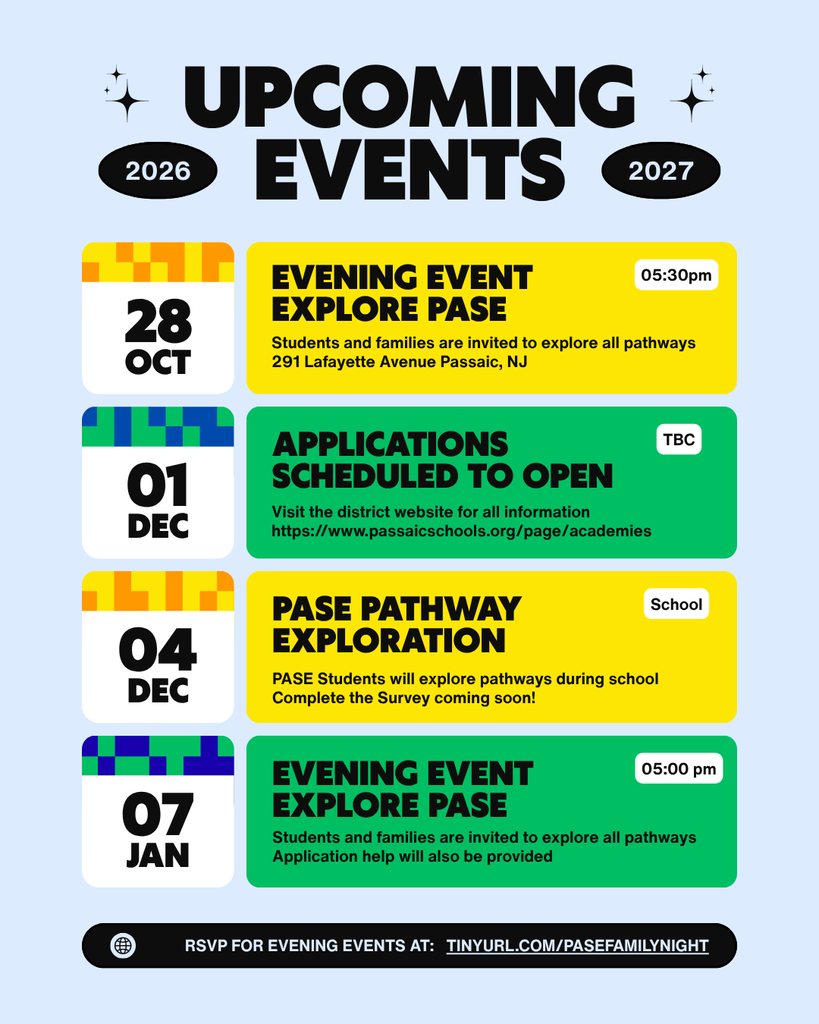 Calendar of Events in English