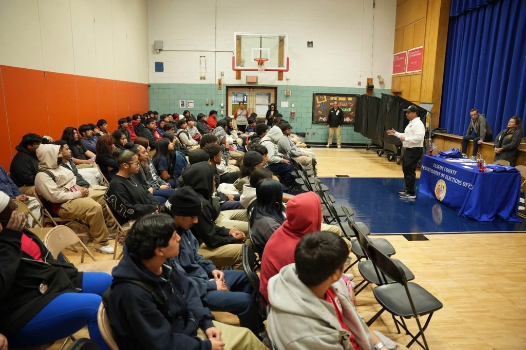 Mr. Lora speaking to our students. 