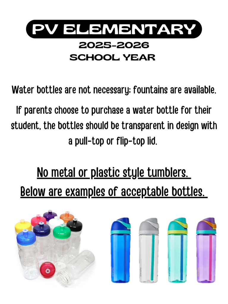 pves water bottles 25-26