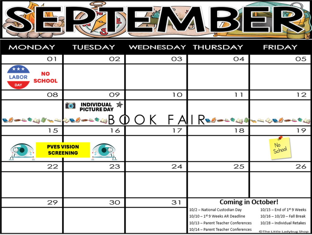 sept calendar