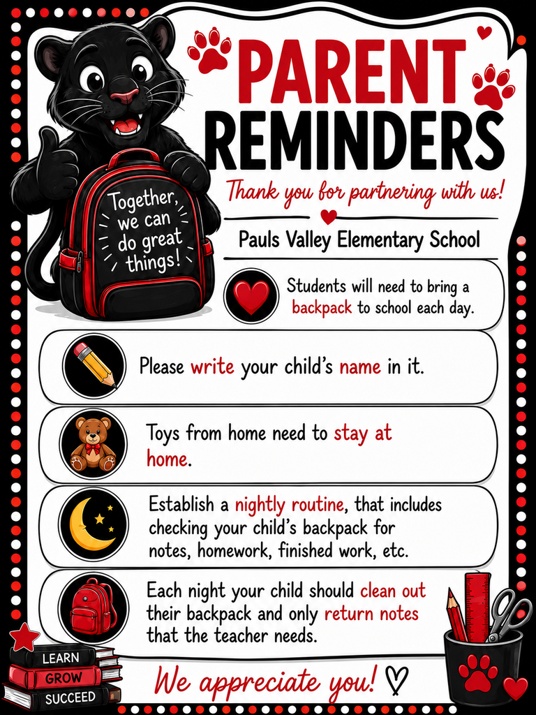 Parent Reminders