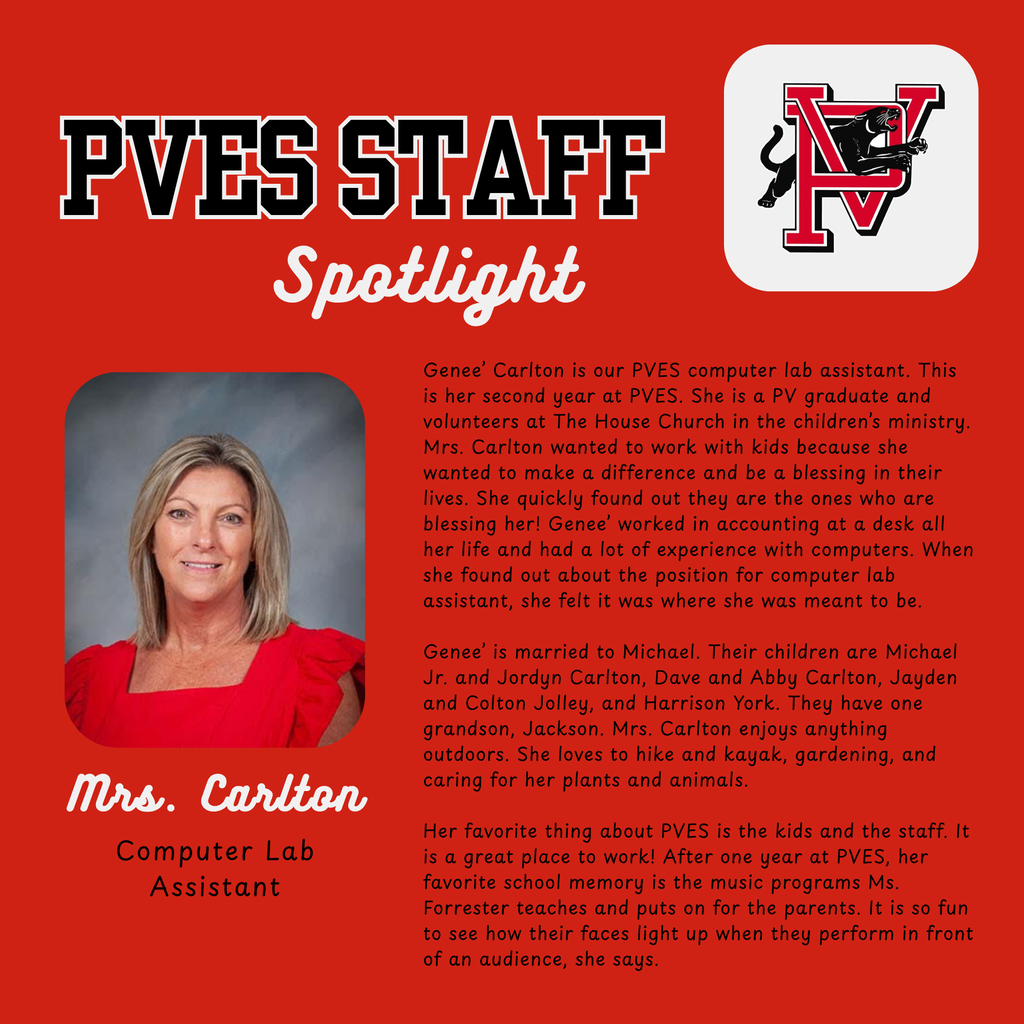 PVES Staff Spotlight