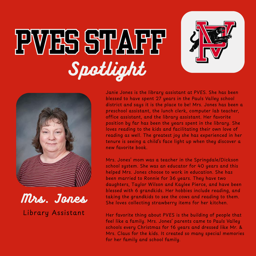PVES Staff Spotlight
