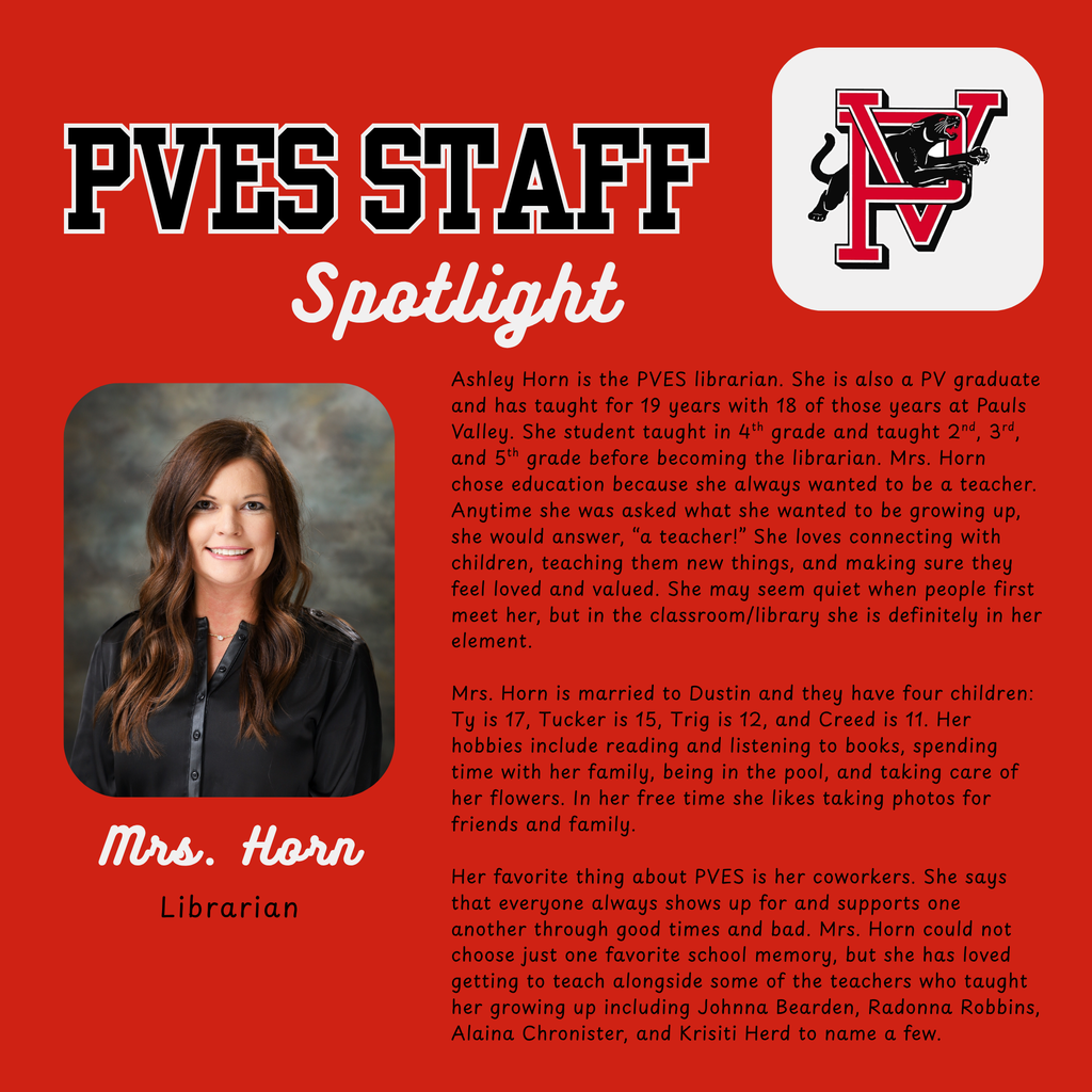 PVES Staff Spotlight