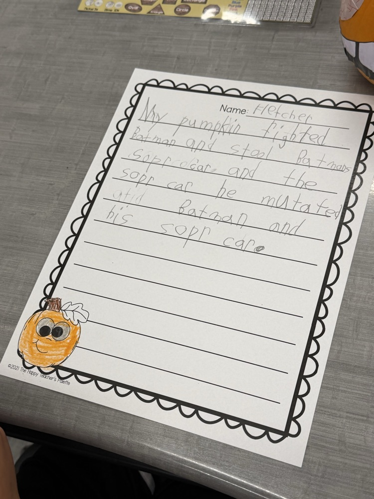 Pumpkin Writing