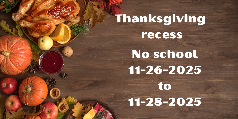 Thanksgiving recess