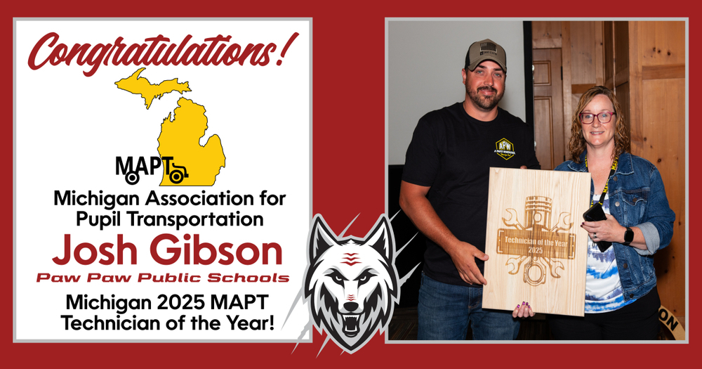 PPPS Transportation Dept. Mechanic Named Michigan Technician of the Year