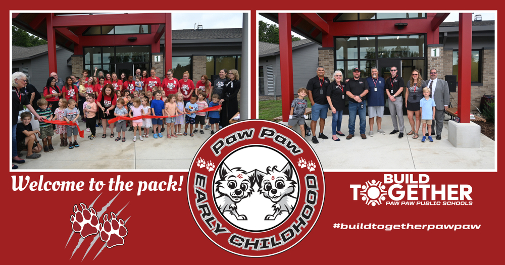 welcome to the pack. paw paw early childhood. buildtogether. paw paw public schools