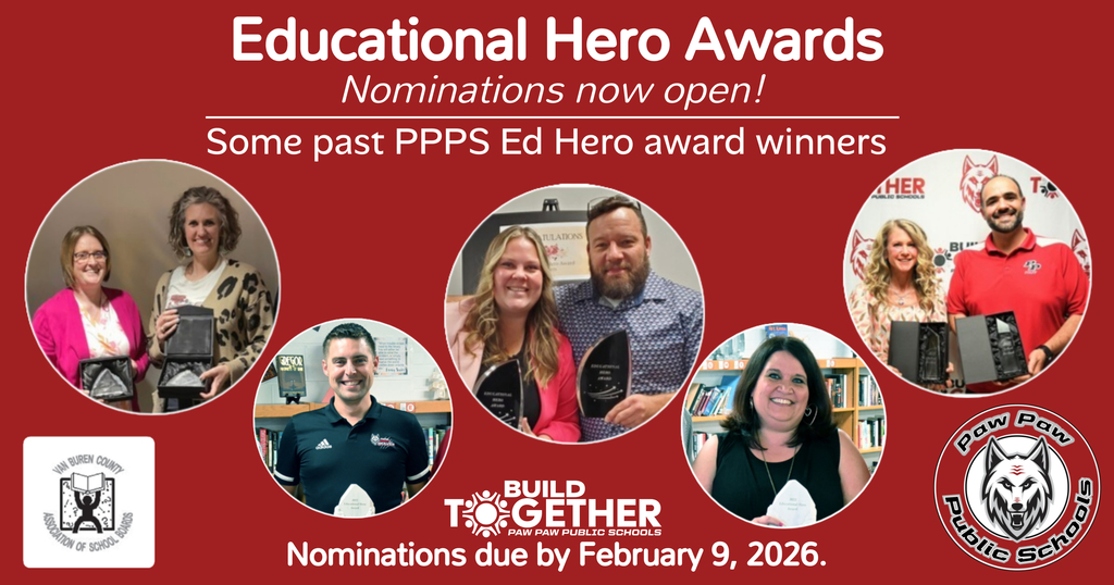 Ed hero awards, nominations now open  & due by feb. 9. 2026