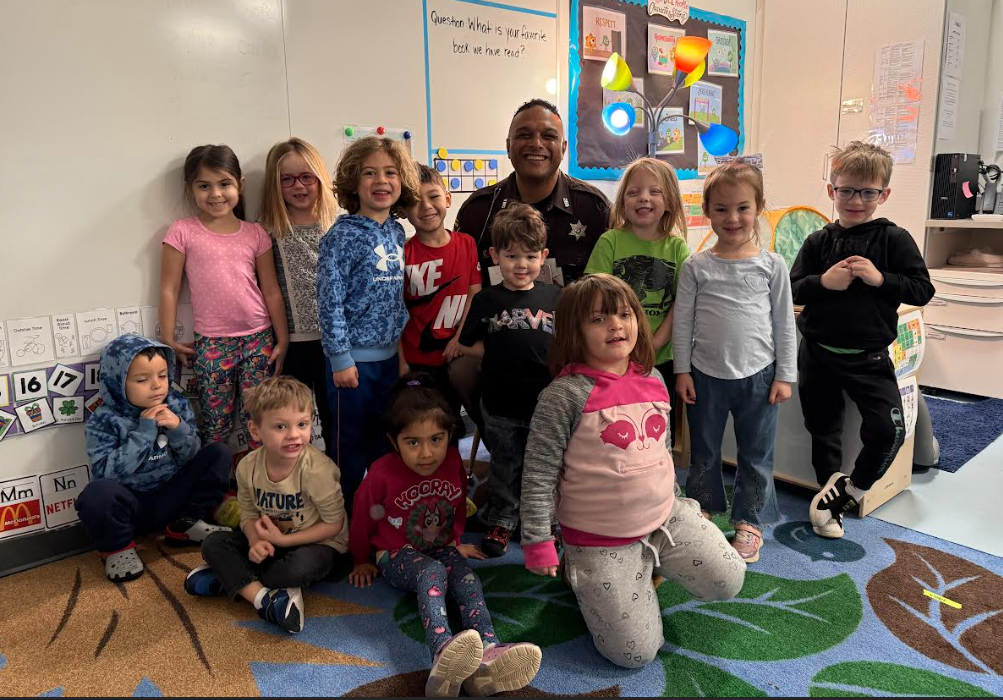 Officer Torrez Mystery Reader at Paw Paw Early Childhood