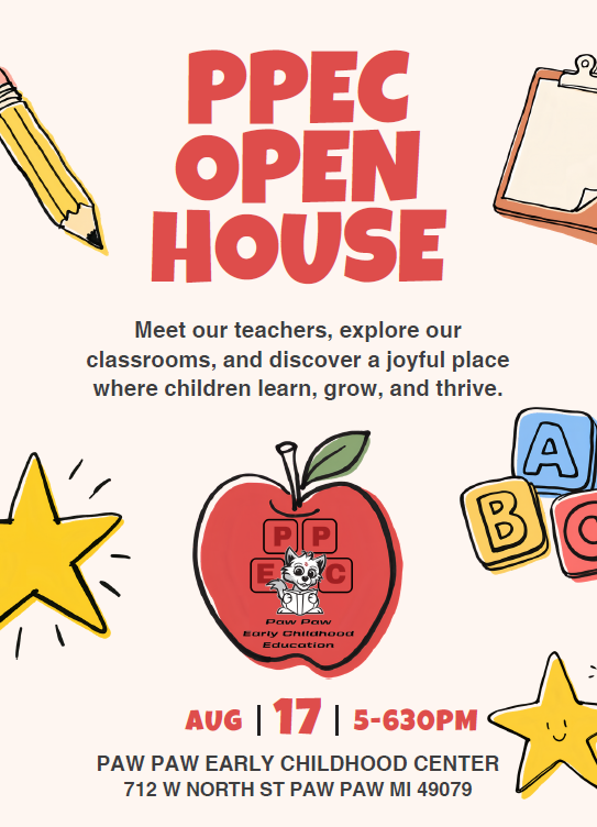 Paw Paw Early Childhood Open House 2026-2027 School Year