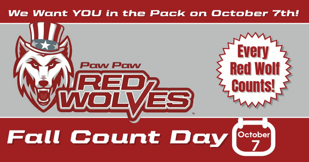 we want you in the pack on october 7 fall count day at PPPS