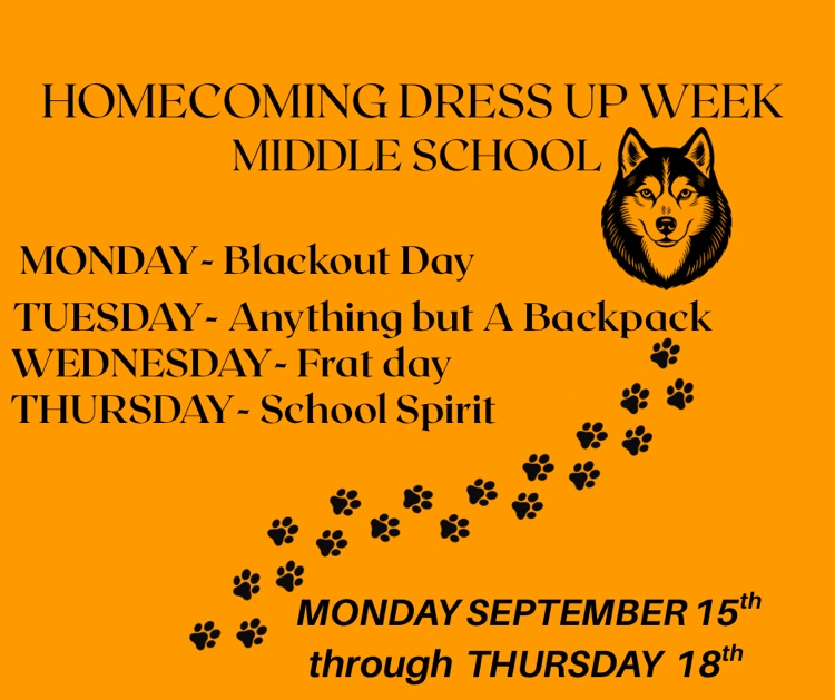 Pawhuska Junior High School DRESS UP days for HOMECOMING! 