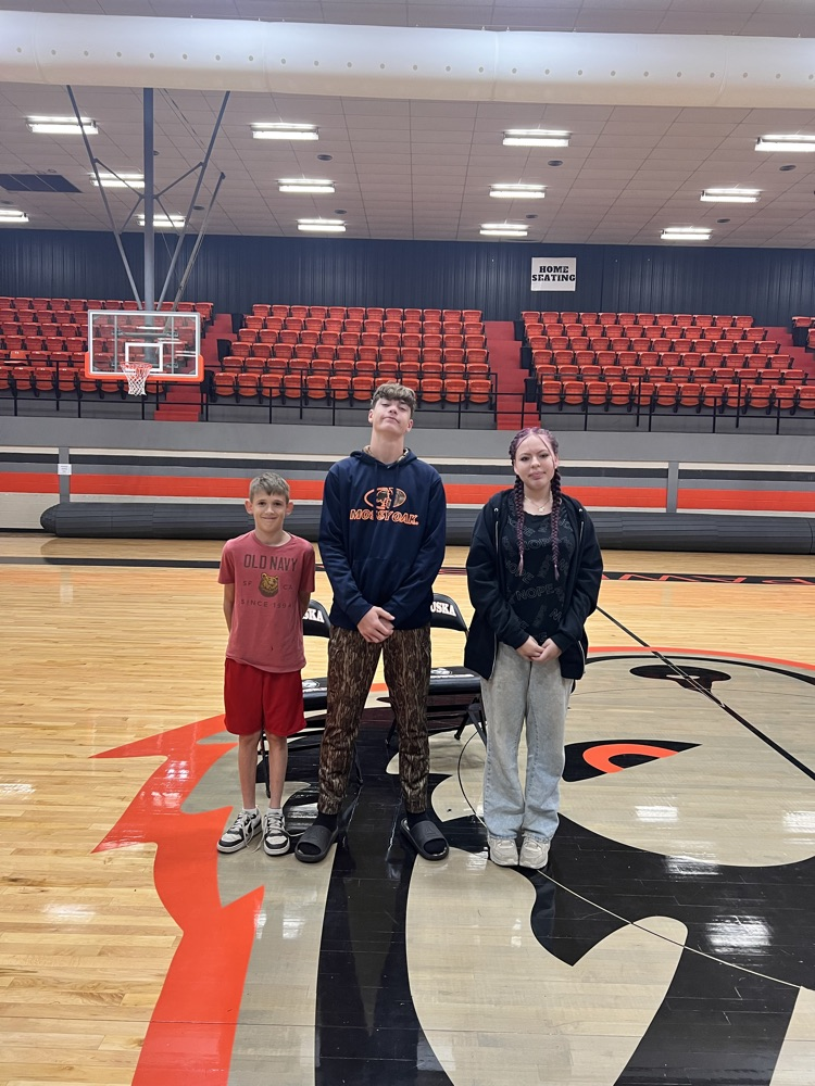 These three ran against each other for Secretary & the winner is Levi Burch who is pictured in the middle.  