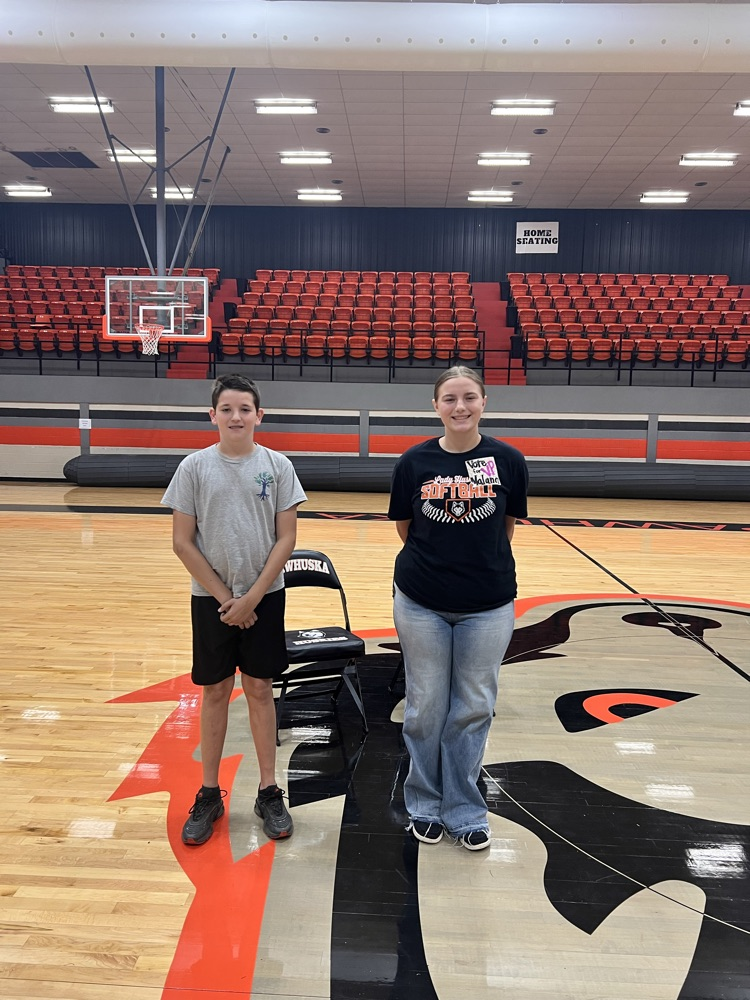 These two ran against each other for Treasurer and the winner is Allie Henley who is pictured on the right! 