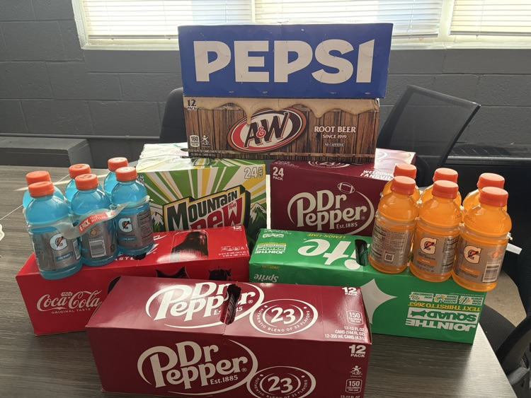 Thank you for the drink donation from the Methodist & Assembly of God Church!