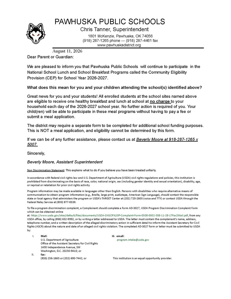 CEP Notice