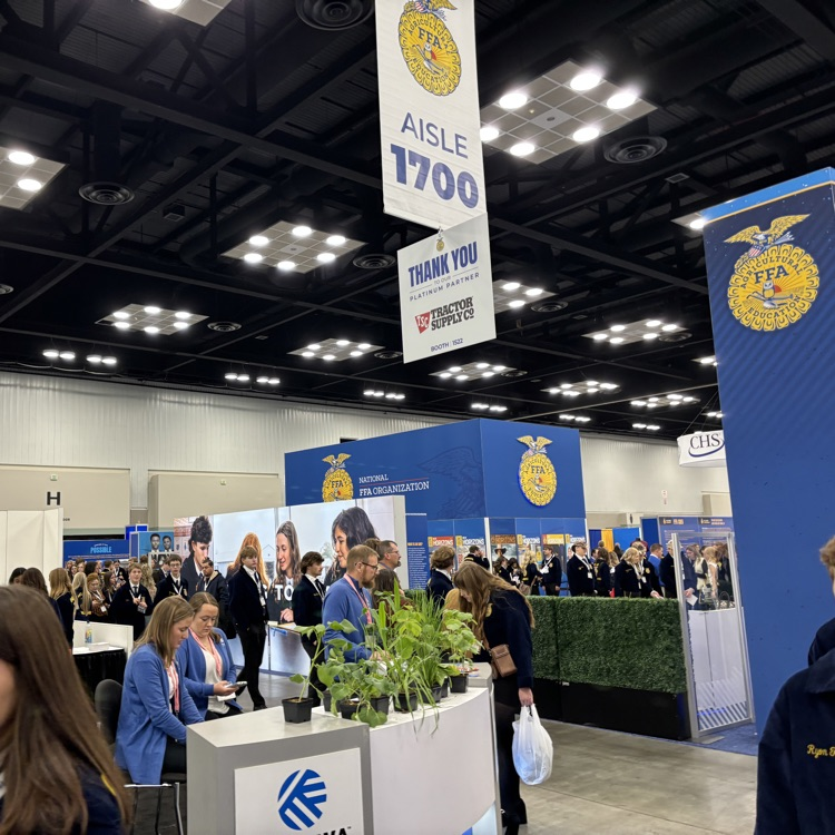 Corteva had a plant ID station set up for students and advisors