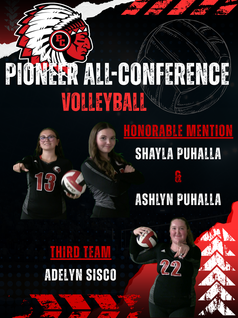 PIONEER ALL-CONFERENCE VOLLEYBALL HONORS