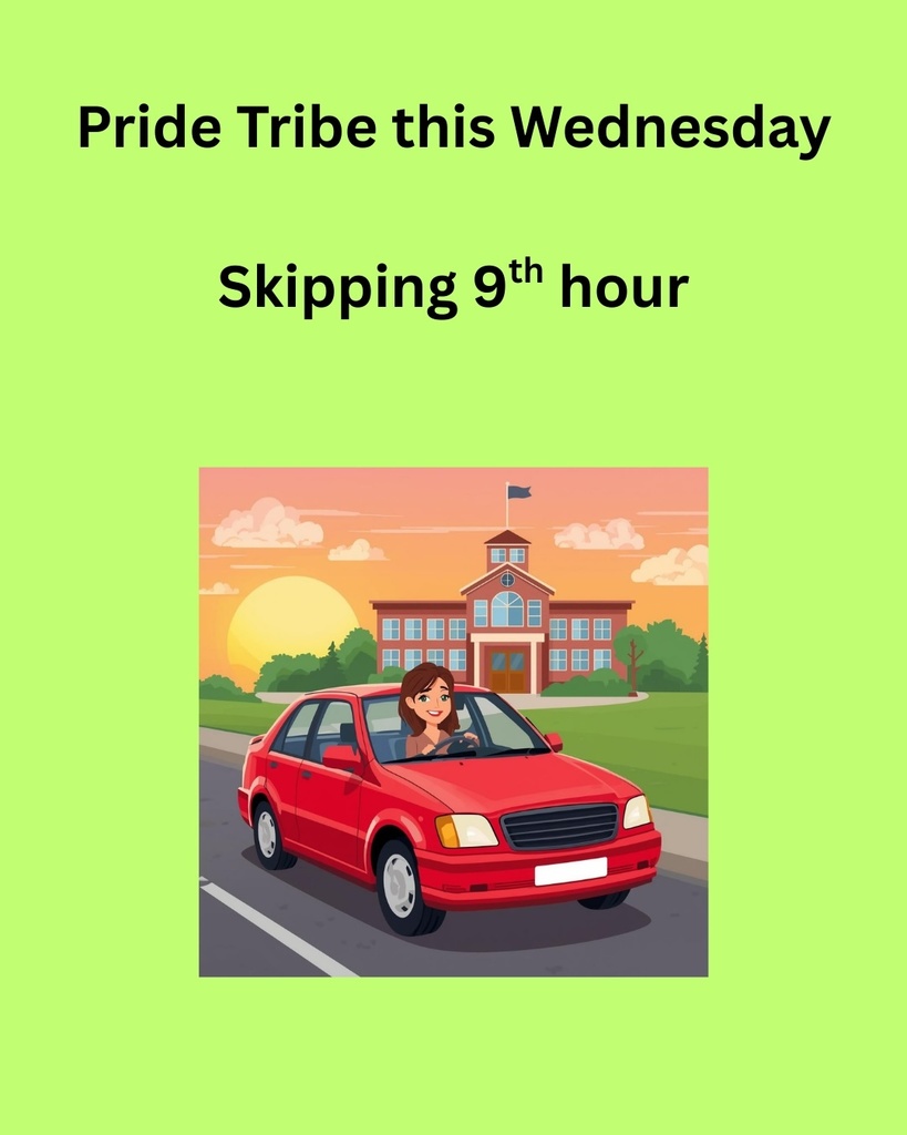 Pride Tribe this Wednesday Skipping 9th hour