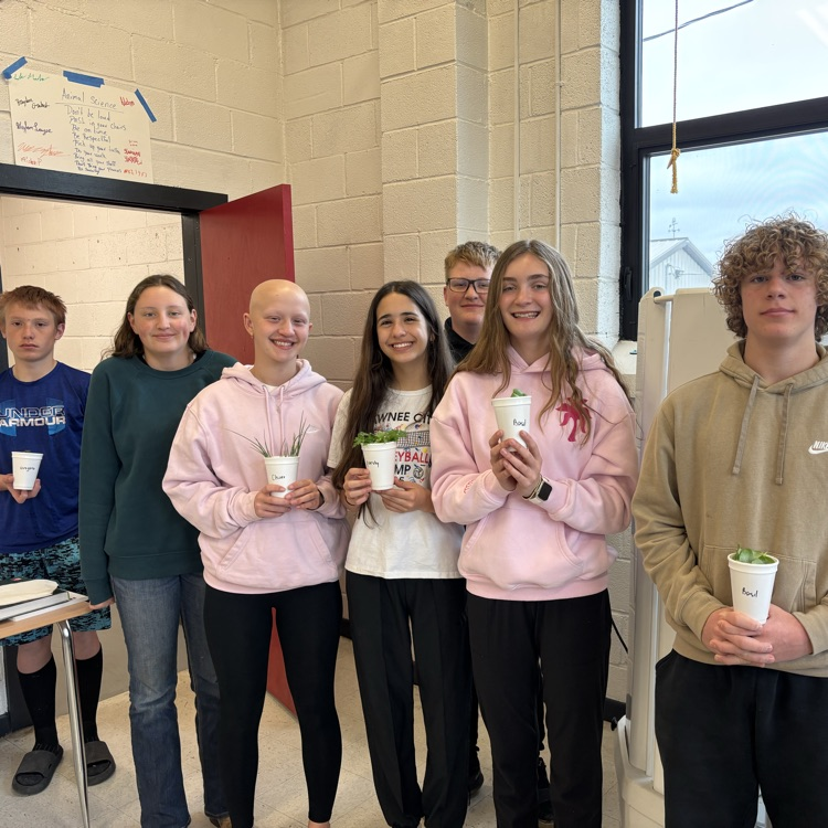 ag students with herbs