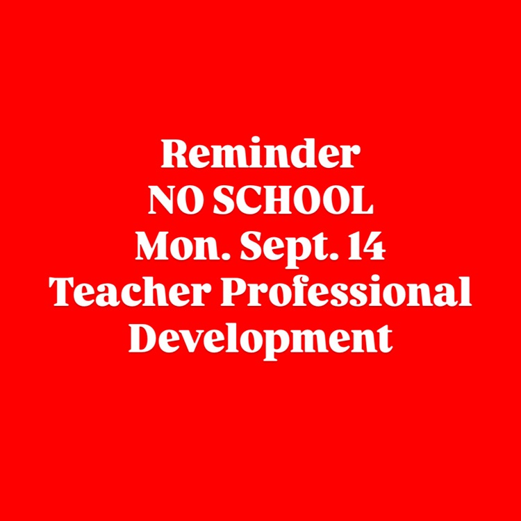 white text on red background