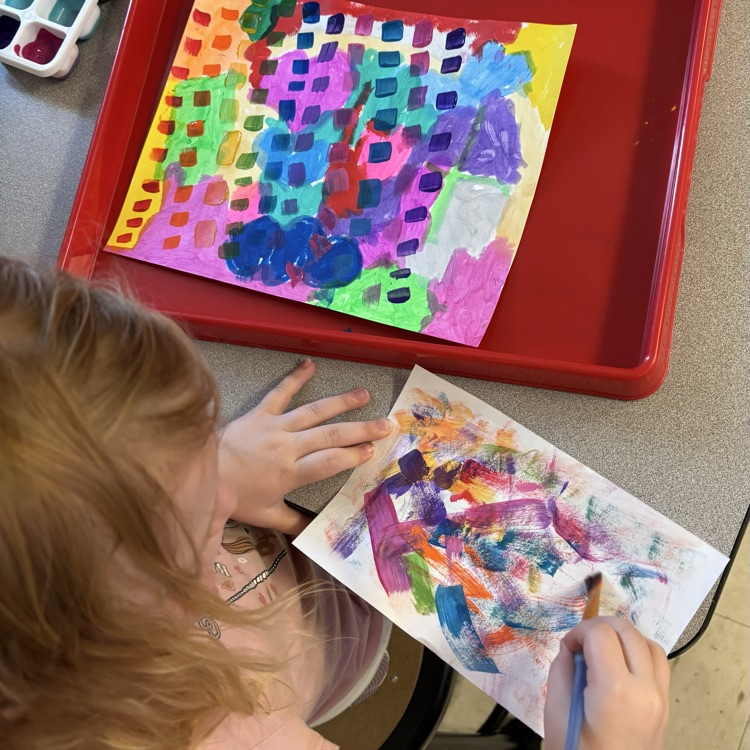 Student painting
