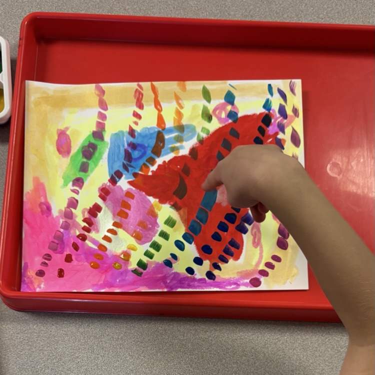 Student painting
