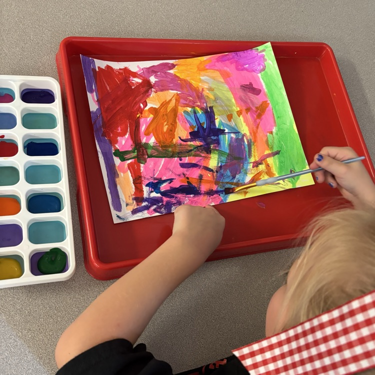 Student painting