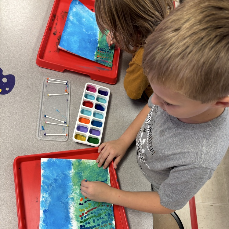 Student painting 