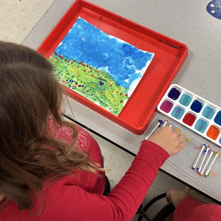 Student painting 