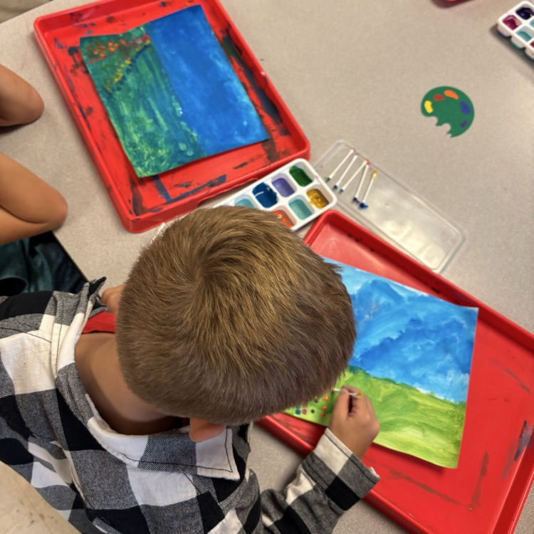Student painting 
