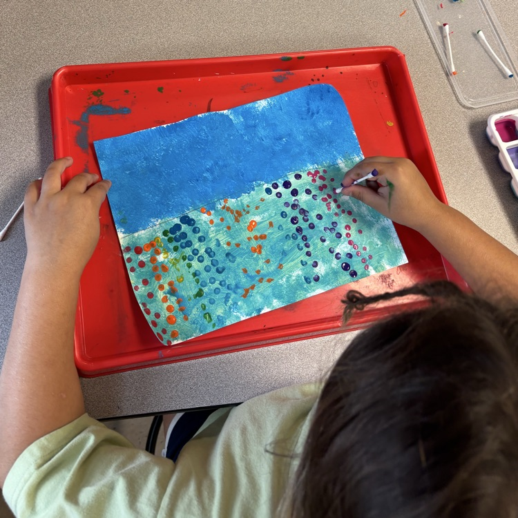 Student painting 