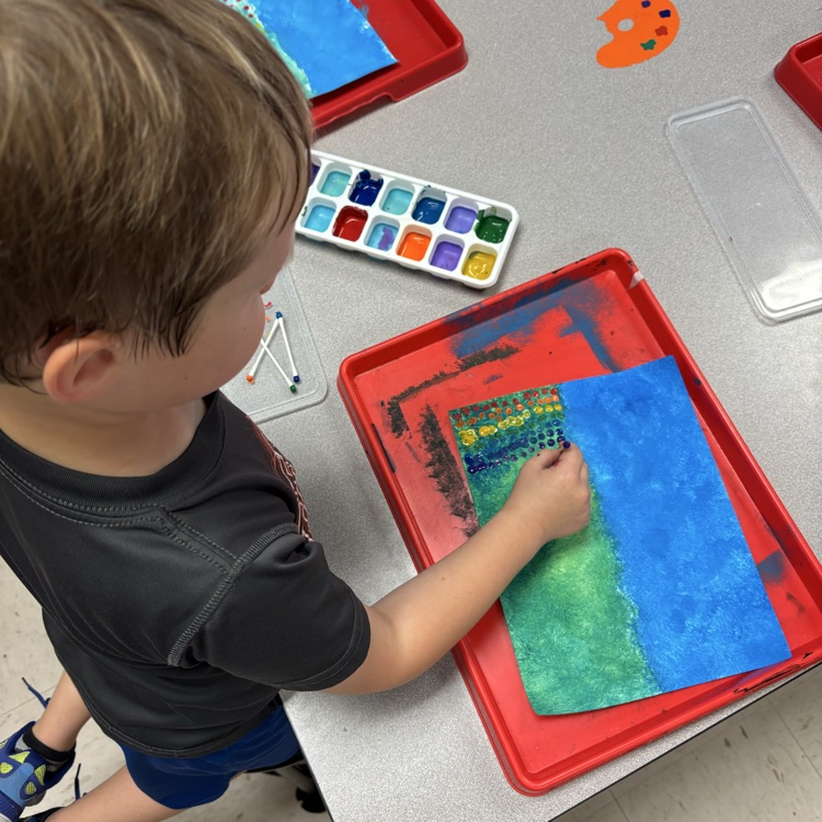 Student painting 