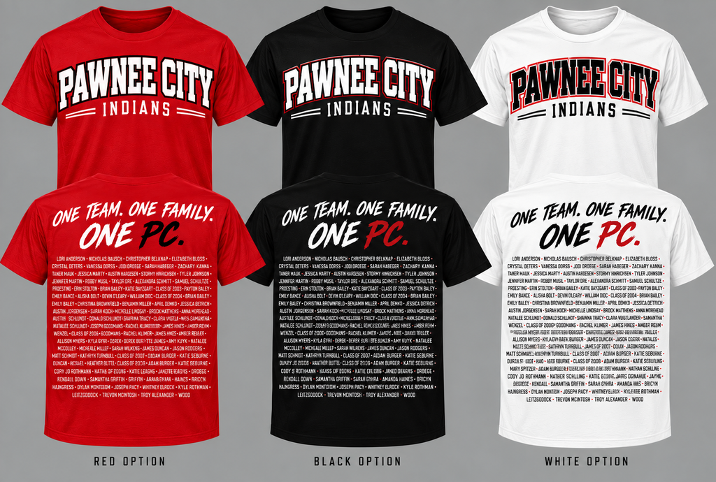 Front and Back of Shirts