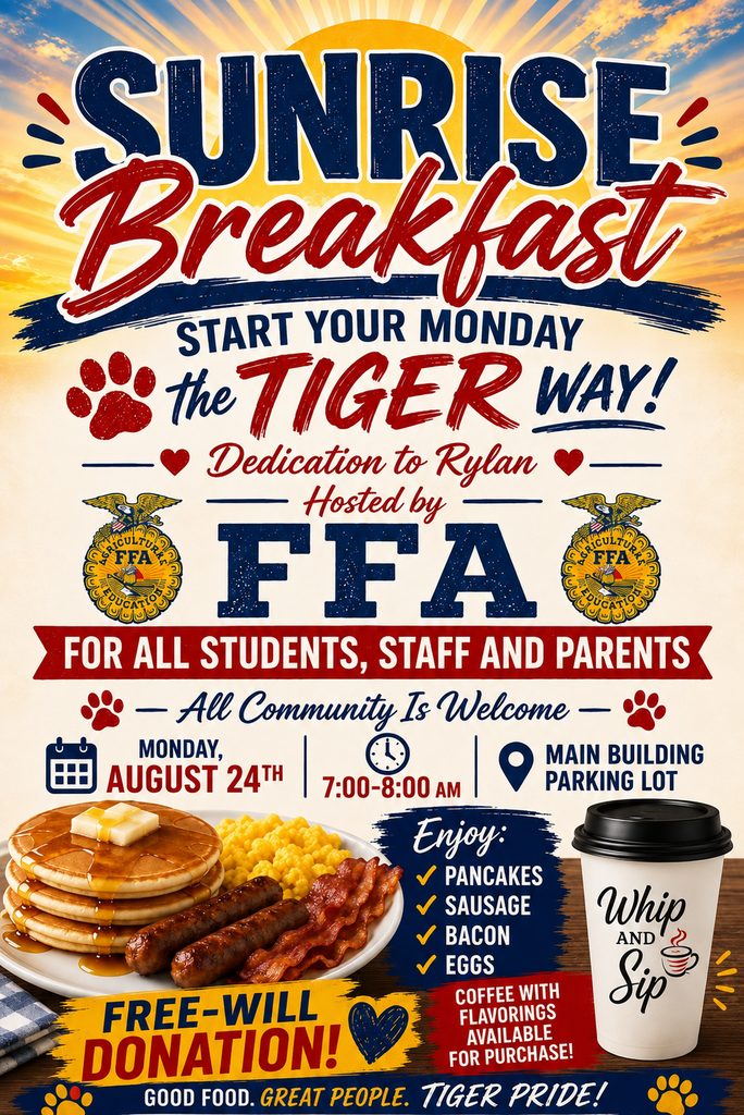 Sunrise Breakfast Monday August 24th 7:00am-8:00am