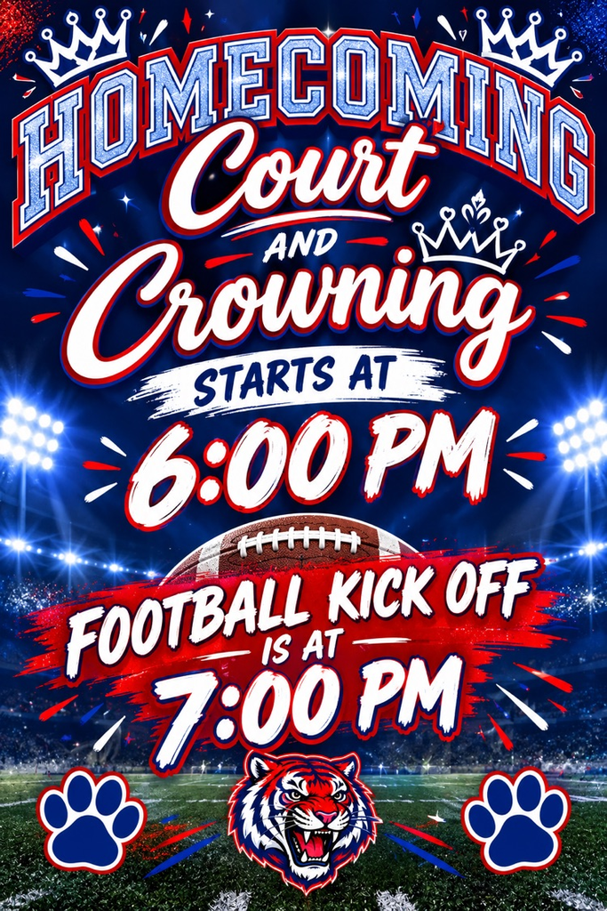 homecoming court starts at 6pm game at 7